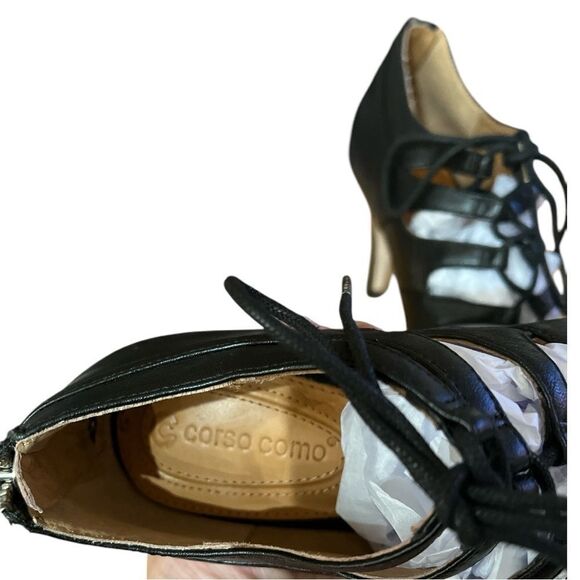 Corso Como Cocktail 6pm Soft leather Black Heel Size 7.5 - Picture 5 of 8